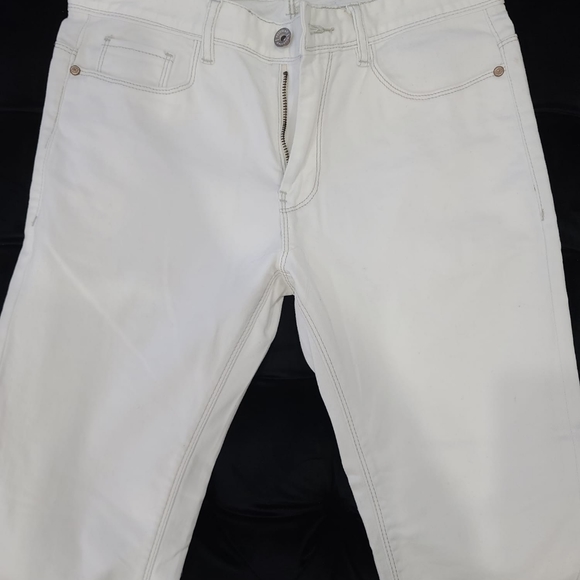 Men's white jeans - Picture 2 of 4